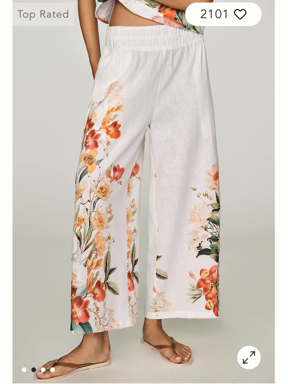 NWT Size XS - Somerset Linen Cotton Pull-On Pants (US$ 128)